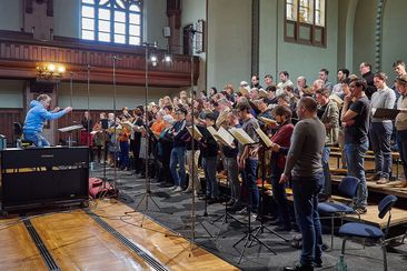 MDR-Rundfunkchor recording © Jean-Marie Geijsen