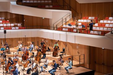 Physically distanced trombones © Björn Kadenbach